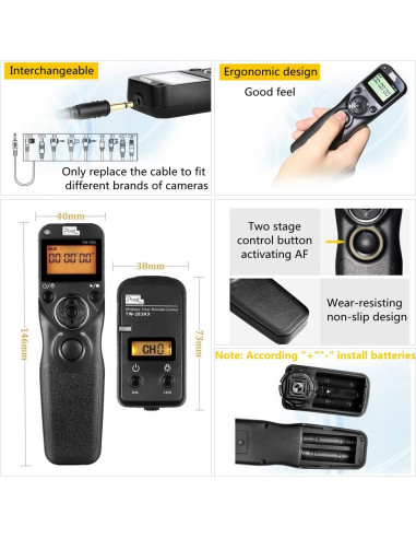 Control Remoto Inalámbrico Pixel TW-283 DC0 para Nikon