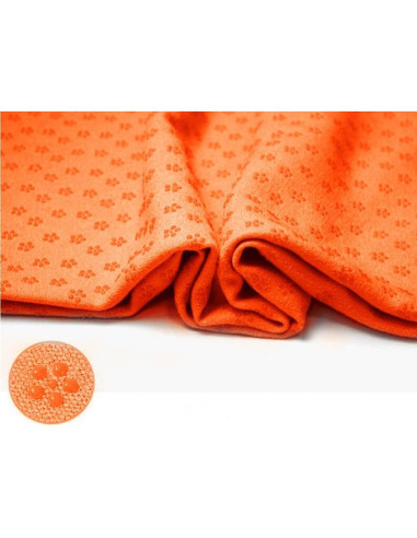 Toalla de Yoga POKIVIR Antideslizante 61x183 cm Naranja