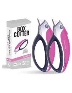 Cortador de Cajas Rosa Home Planet Gear - Paquete de 2
