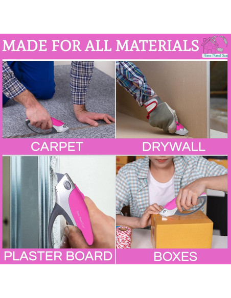 Cortador de Cajas Rosa Home Planet Gear - Paquete de 2 Cortador de Cajas Rosa Home Planet Gear - Paquete de 2