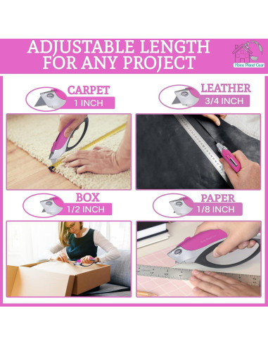 Cortador de Cajas Rosa Home Planet Gear - Paquete de 2