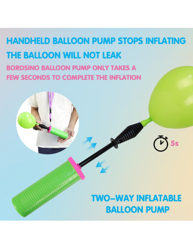 Bomba de globo manual Borosino B112N-2, paquete de 2