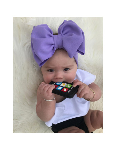 Chupete de Dentición Silli Chews Teléfono Celular Negro 8.89cm