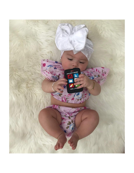 Chupete de Dentición Silli Chews Teléfono Celular Negro 8.89cm Chupete de Dentición Silli Chews Teléfono Celular Negro 8.89cm