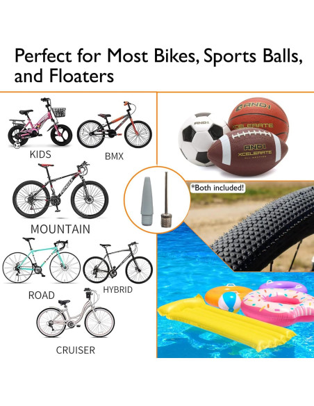 Bomba de Bicicleta Mini Lumintrail con Manómetro y Aguja