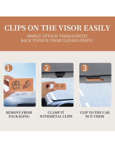 Ambientador de Madera Natural ECOGREDA Ámbar para Coche 2