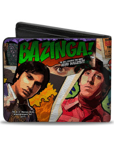 Billetera Bifold Buckle-Down La Teoría del Big Bang - Cuero Vegano 2