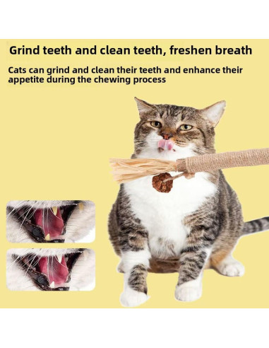 Palos Naturales de Silvervine para Gatos Vintage & Haven 3 Pcs