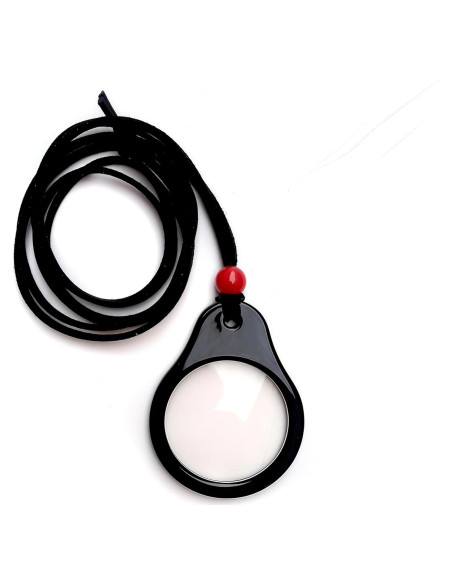 Lupa Portátil 3X MYSANDY con Correa de Cuero - Negro