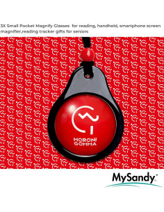 Lupa Portátil 3X MYSANDY con Correa de Cuero - Negro 2