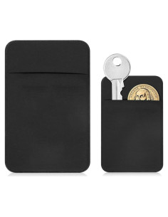 Sujeta Llaves Cartera Sorftin Negro - Tamaño Tarjeta de Crédito