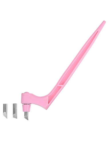 Cuchilla Rotativa para Manualidades uxcell Rosa 360 15-30-45