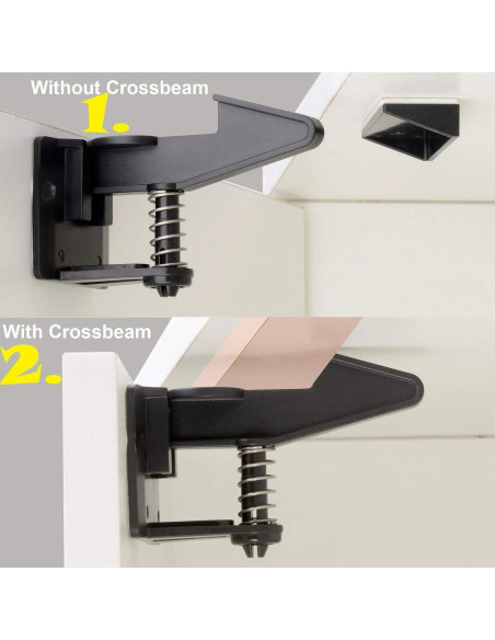 Cerraduras de Gabinete OKEFAN para Seguridad Infantil - 12 Piezas