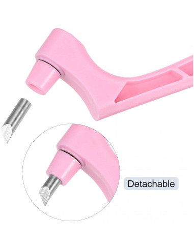 Cuchilla Rotativa para Manualidades uxcell Rosa 360 15-30-45