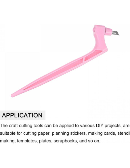 Cuchilla Rotativa para Manualidades uxcell Rosa 360 15-30-45