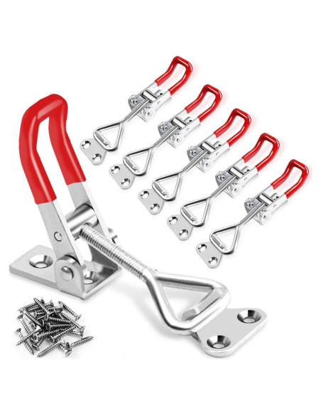 6 Abrazaderas de Palanca Toggle Vicuna R 4001 Ajustables 150kg