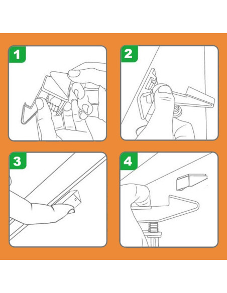 Cerraduras de Gabinete OKEFAN para Seguridad Infantil - 12 Piezas