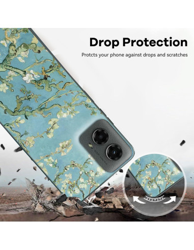 Funda delgada a prueba de golpes Van Gogh para Moto G 5G 2024