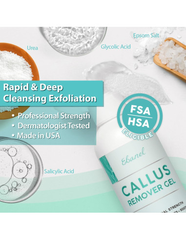 Conjunto Removedor de Callos Ebanel + Crema Urea 40% 100g