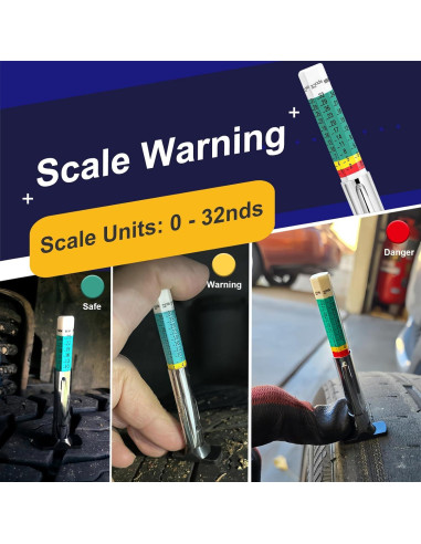 Calibrador de Profundidad de Banda de Neumático PUIBERS 25mm