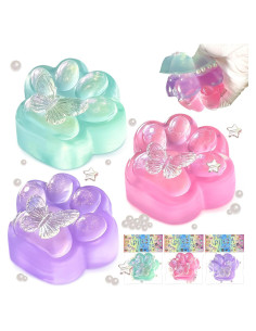 Kit de 3 Squishies Taba de Pata de Gato - Juguetes Sensoriales