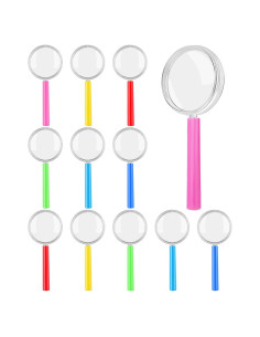 Lentes de Aumento Plásticos Aodaer 3X 12 Paquete Coloridos