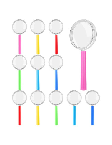 Lentes de Aumento Plásticos Aodaer 3X 12 Paquete Coloridos