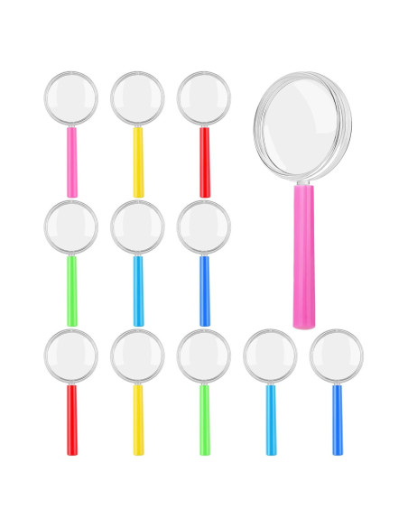 Lentes de Aumento Plásticos Aodaer 3X 12 Paquete Coloridos