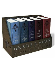 Conjunto de caja de cuero-tela Juego de Tronos George R. R. Martin