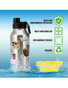 Paquete de 306 Pegatinas de Meme Divertidas Puraesla - Vinilo Impermeable 2