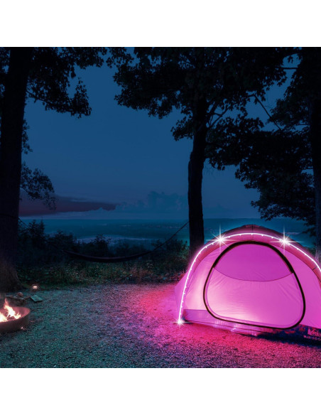 Luces de tira LED a pilas L8star 10.6m RGB con control remoto