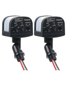Sensor de Movimiento Treewell 2 Piezas 240 Ajustable 18.3m