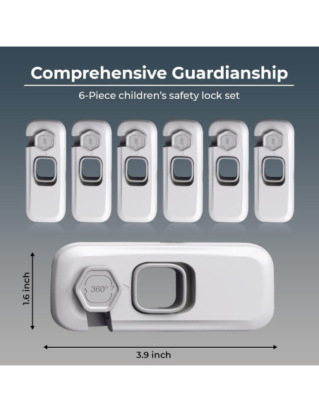 Bloqueo de Refrigerador a Prueba de Niños TAJAR BROS 6 Paquetes