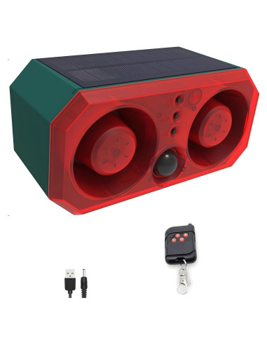 Alarma de Movimiento Solar Comboss 911T con Sonido de Perro 130dB