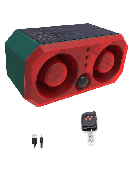 Alarma de Movimiento Solar Comboss 911T con Sonido de Perro 130dB