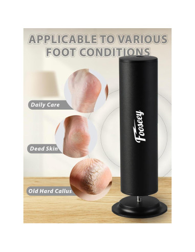 Lima Eléctrica para Pies Dermave Foot Negra con 60 Discos