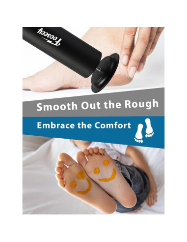 Lima Eléctrica para Pies Dermave Foot Negra con 60 Discos