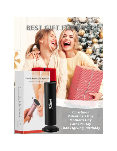 Lima Eléctrica para Pies Dermave Foot Negra con 60 Discos