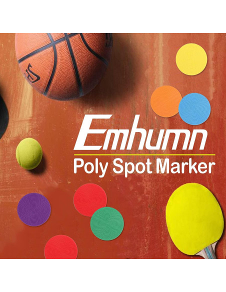 Marcadores de Puntos Antideslizantes Emhumn 4" 6 Piezas TPE