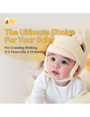 Casco Protector para Bebés AGUARD JG-00 Algodón Ajustable