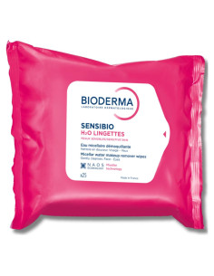 Toallitas Desmaquillantes Bioderma Sensibio H2O - 25 Unidades