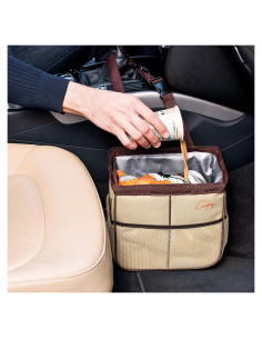 Bote de Basura para Automóvil Creathing 2 Galones Beige