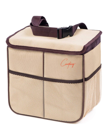 Bote de Basura para Automóvil Creathing 2 Galones Beige