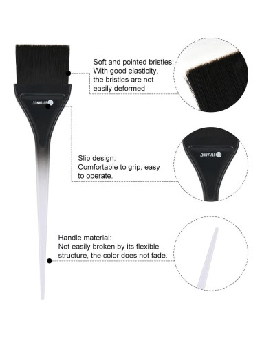 Kit de Brochas para Color de Cabello MEN'S GROOMING BARBER PRO 3 Piezas