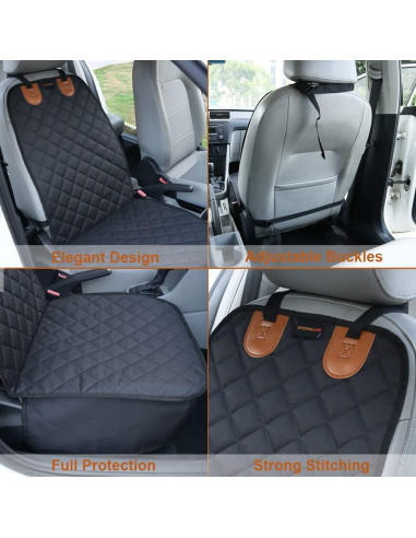 Cubierta de Asiento Delantero para Perros Paw Jamboree Negra