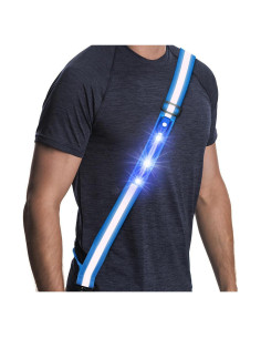 Banda Reflectante LED Simket Ajustable para Seguridad Nocturna