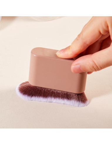 Brocha de Bronceado COSHINE Kabuki Profesional 8cm Marrón