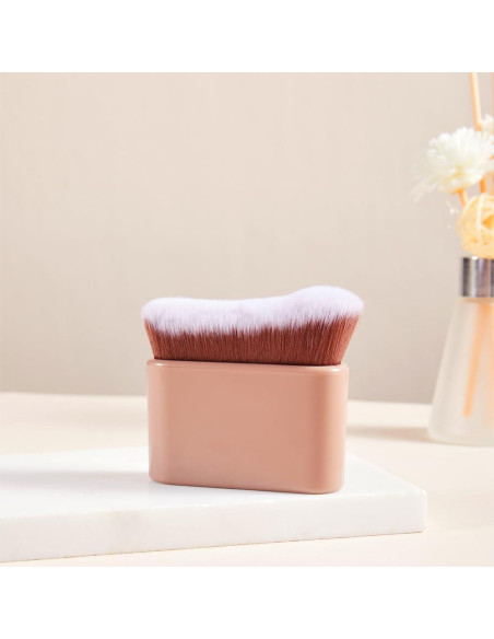 Brocha de Bronceado COSHINE Kabuki Profesional 8cm Marrón