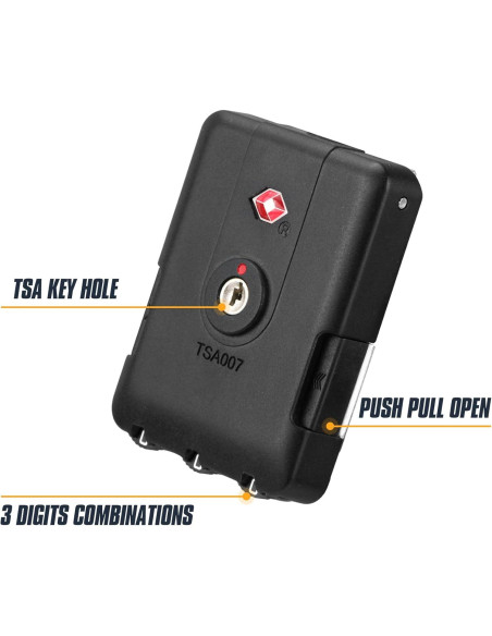 Candado de Equipaje Zoofen TSA Aprobado 2 Pack 6.4x4.7cm Candado de Equipaje Zoofen TSA Aprobado 2 Pack 6.4x4.7cm