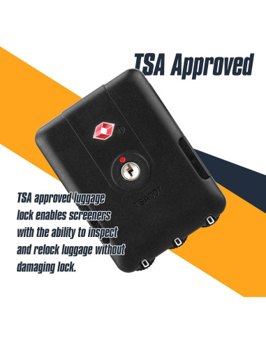 Candado de Equipaje Zoofen TSA Aprobado 2 Pack 6.4x4.7cm